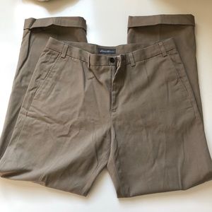 Eddie Bauer tan cuffed chino 38 x 34